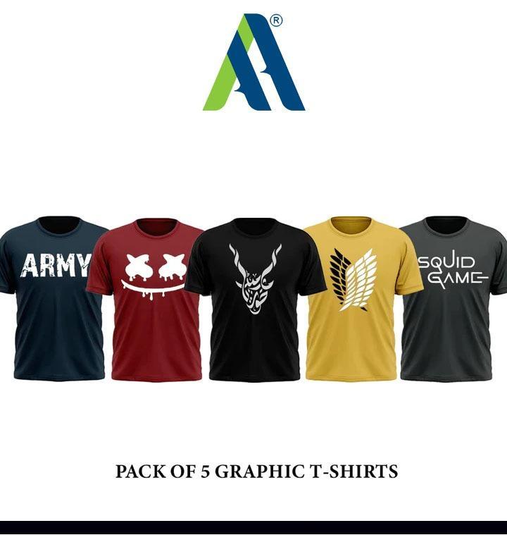 PACK OF 5 T SHIRTS