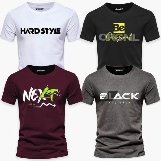 PACK OF 4 GRAPHIC SUBLIMATION T-SHIRTS
