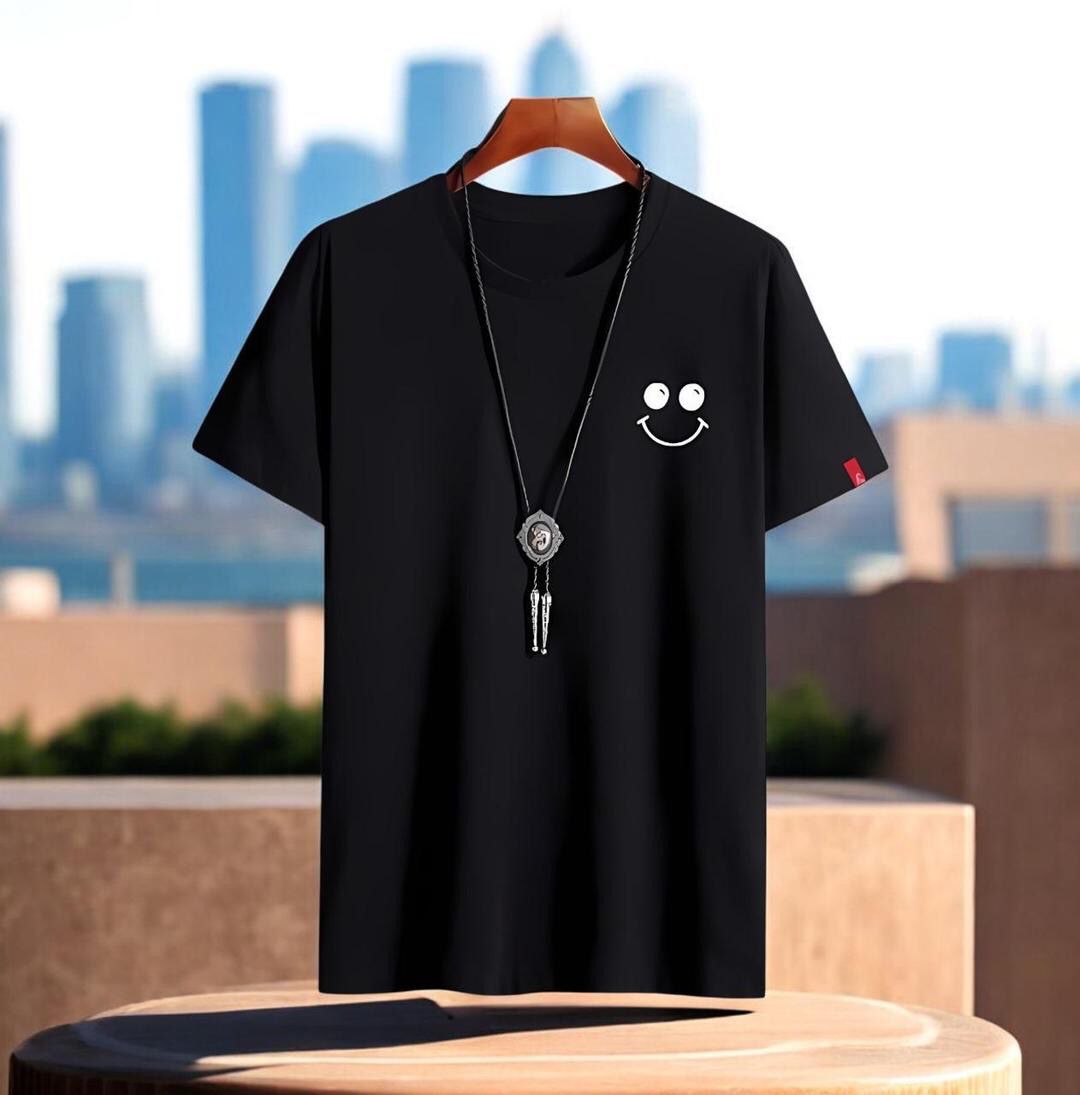 BLACK T-SHIRT FOR MEN